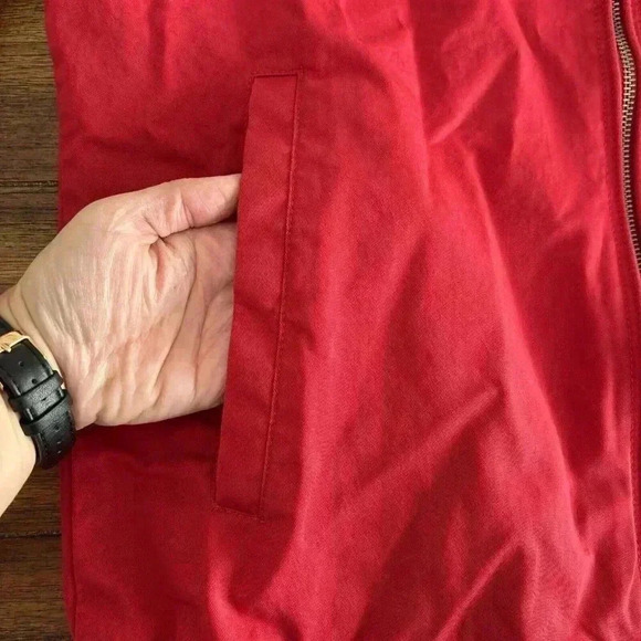 Brooks Brothers Red Fleece Full Zip Up Lightweight Jacket Men’s SZ M Red - Picture 6 of 15